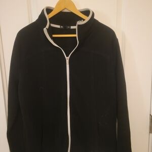 GAP Black Fleece Jacket with White Accent